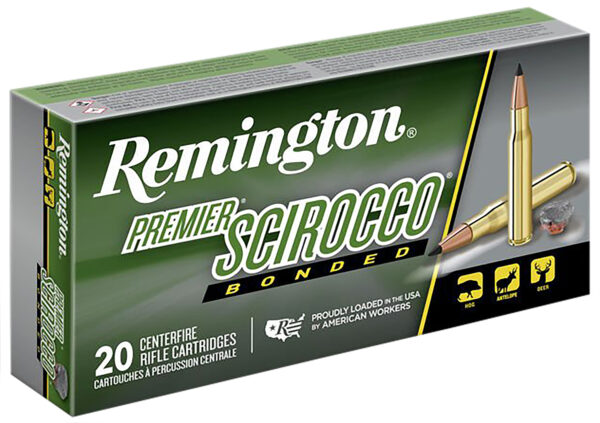 Remington Ammunition 29320 Premier Scirocco Bonded 243Win 90gr Swift Scirocco Bonded 20 Per Box/10 Case — view 1