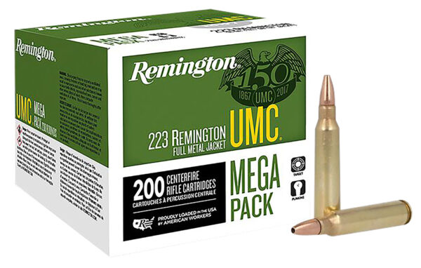 Remington Ammunition 23775 UMC Mega Pack 223Rem 45gr Jacketed Hollow Point 200 Per Box/4 Case — view 1