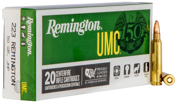 Remington Ammunition 23812 UMC  223Rem 50gr Jacketed Hollow Point 20 Per Box/10 Case — view 1