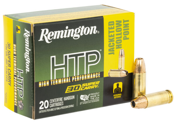 Remington Ammunition R20019 HTP  30SuperCarry 100gr Jacketed Hollow Point 20 Per Box/10 Case — view 1