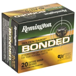 REMINGTON GOLDEN SABER  AMO 45 AUTO 185GR BJHP 20RD (25 BOX CASE) 29325