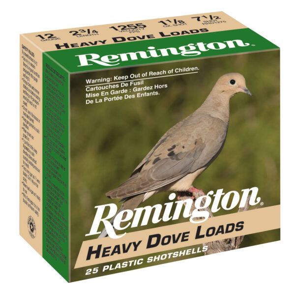 Remington Ammunition 28755 Heavy Dove Loads  12Gauge 2.75" 1 1/8oz 7.5Shot 25 Per Box/10 Case — view 1
