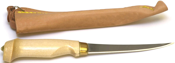 EC WOOD HANDLE FILLET KNIFE 4"SS — view 1