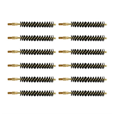 HEAVY WEIGHT NYLON RIFLE BRUSH 35/38/357 CALIBER 12 PACK — view 1