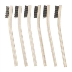 GUNSMITH HEAVY DUTY BRUSH, SS  WIRE, CRIMPLED, 6 PACK