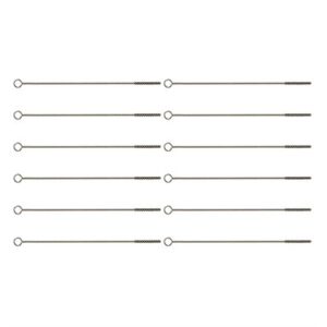 SHOTGUN PORT BRUSH, SS, MODEL  202,6'' L X .25'' DIA, 12 PACK