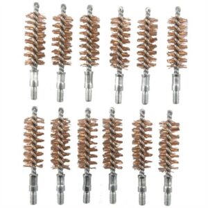 DOUBLE-TUFF BRONZE PISTOL BRUSH 44-45 CALIBER 12 PACK