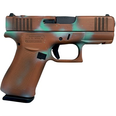 GLOCK 43X MOS 9MM LUGER 3.41'' BBL (2)10RD MAGS COPPER PATINA — view 1