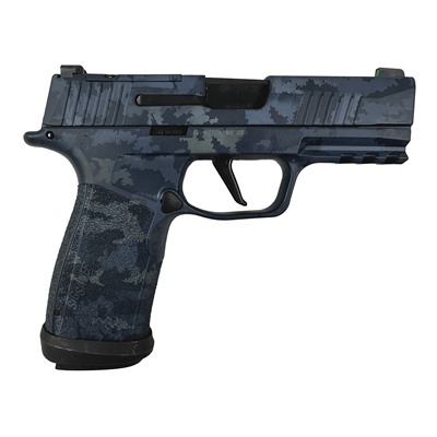 P365-XMACRO TACOPS 9MM 3.7''BBL (4)17RD BLUE MULTI CAMO — view 1