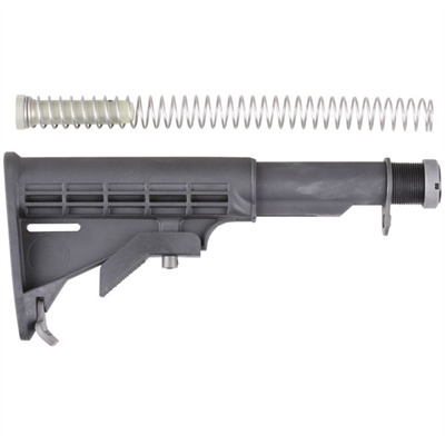 AR-15 STOCK ASSEMBLY COLLAPSIBLE COMMERCIAL BLACK — view 1