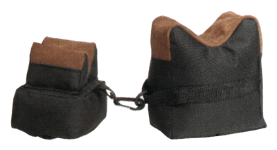 TOC BENCH BAG 2-PC SET - BLACK FABRIC/TAN LEATHER — view 1