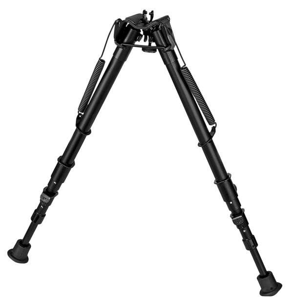 Harris Bipods 25C1A2 Non-Swivel 25C Swivel Stud, 13.50-27", Black Steel/Aluminum, Rubber Feet — view 1