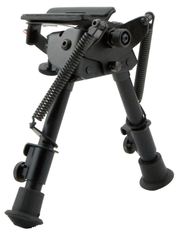 Harris Bipods BRS Swivel BR Swivel Stud, 6-9", Black Steel/Aluminum, Rubber Feet — view 1