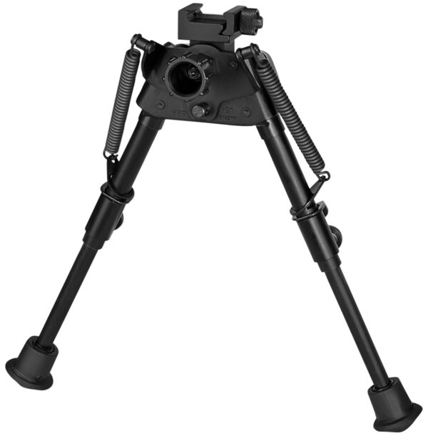 Harris Bipods S-BRP Swivel BR Picatinny, 6-9", Black Steel/Aluminum, Rubber Feet — view 1