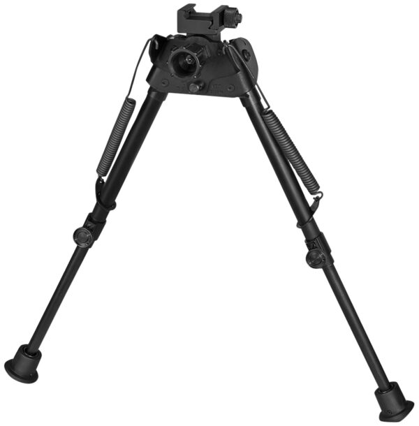 Harris Bipods S-LP Swivel L Picatinny, 9-13", Black Steel/Aluminum, Rubber Feet — view 1