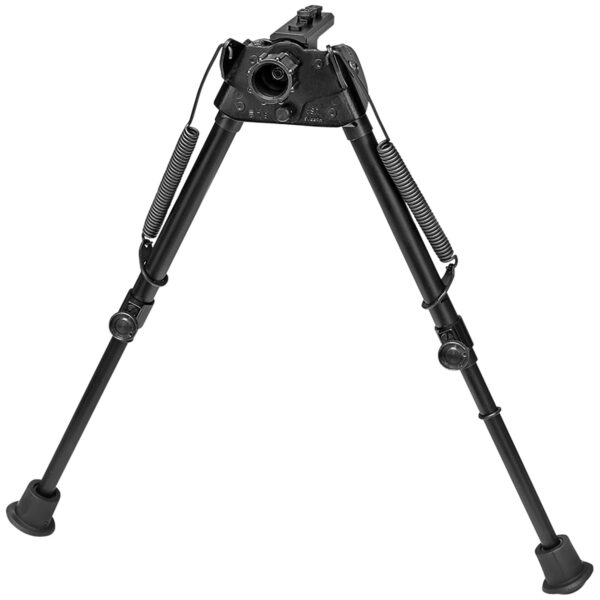 Harris Bipods S-L2M-LOK Swivel L M-LOK, 9-13", Black Steel/Aluminum, Self-Leveling Legs, Rubber Feet — view 1