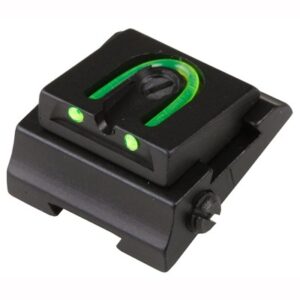 RIFLE  ADJUSTABLE FIBER OPTIC 3/16'' WGOS REAR SIGHT GREEN