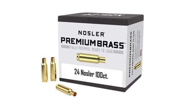 Nosler 10085 Premium Brass Unprimed Cases 24Nosler Rifle Brass 100/Box — view 1