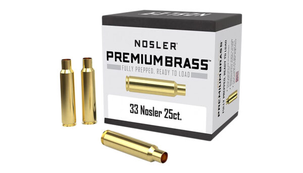Nosler 10222 Premium Brass Unprimed Cases 33Nosler Rifle Brass 25/Box — view 1