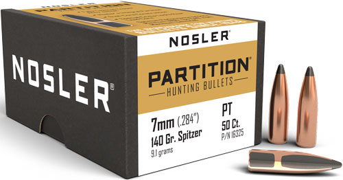 NOSLER BULLETS 7MM .284 - 140GR PARTITION 50CT — view 1