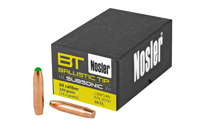 NOSLER 30 CAL 220GR 50CT — view 1