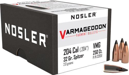 NOSLER BULLETS 20 CAL .204 - 32GR VARMAGEDDON TIPPED 250CT — view 1