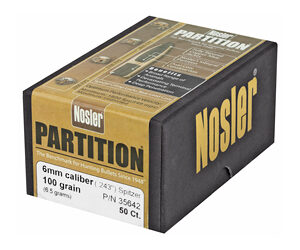 NOSLER 6MM 100GR SP PARTITION 50CT — view 3