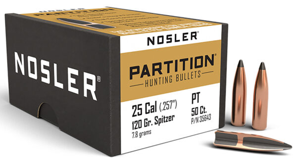 Nosler 35643 Partition  25Cal 120gr Spitzer 50/Box — view 1