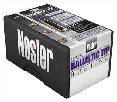 NOSLER BULLETS 6MM .243 - 55GR BALLISTIC TIP 250CT — view 1
