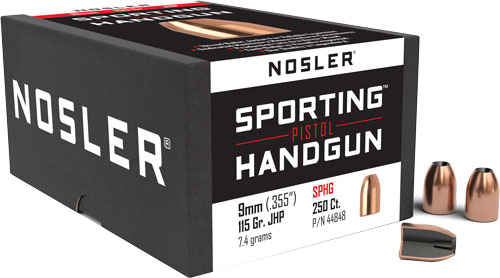 NOSLER BULLETS 9MM .355 - 115GR JHP 250CT — view 1