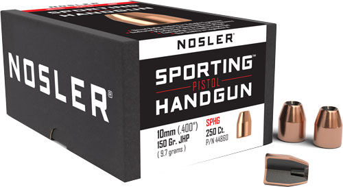 NOSLER BULLETS 10MM .400 - 150GR JHP 250CT — view 1
