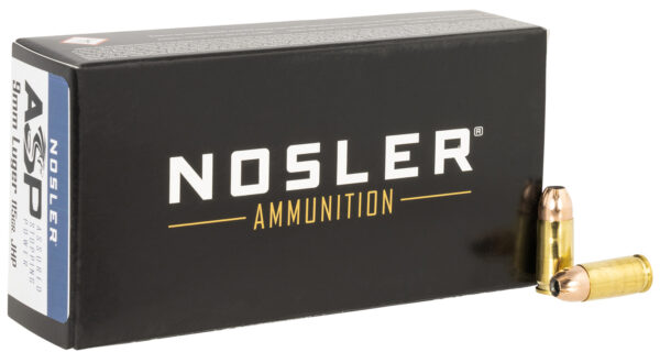 Nosler 51017 Assured Stopping Power Handgun 9mmLuger 115gr Jacketed Hollow Point 50 Per Box/10 Case — view 1