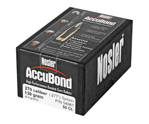 NOSLER 270 CAL 130GR ACCUBOND 50CT — view 3