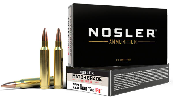 Nosler 60011 Match Grade  223Rem 77gr Custom Competition Hollow Point Boat Tail 20 Per Box/20 Case — view 1