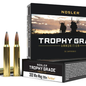 Nosler 60069 Trophy Grade  300WinMag 200gr Nosler Spitzer Partition 20 Per Box/10 Case