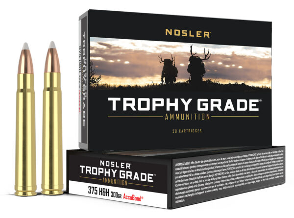 Nosler 60070 Trophy Grade  375H&HMag 300gr Nosler AccuBond 20 Per Box/10 Case — view 1