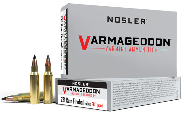 Nosler 65125 Varmageddon  221RemFireball 40gr Flat Base Tipped 20 Per Box/20 Case — view 1
