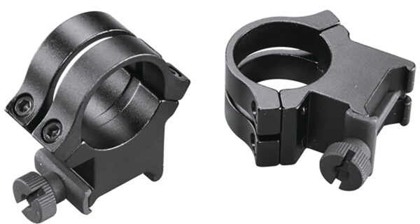 Weaver Mounts 49049 Quad Lock Detachable Rings  Matte Black 1" Extra High — view 1