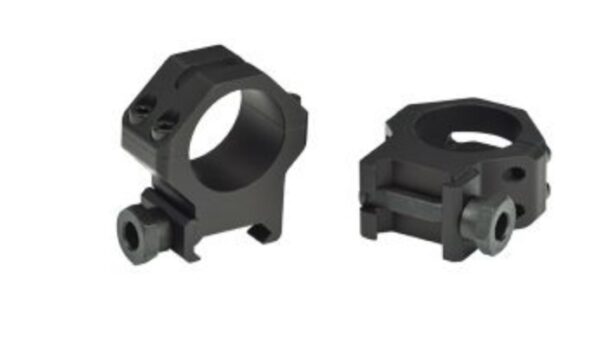 WEAVER PICATINNY FOUR HOLE RINGS 1 IN MED MATTE ( 6 PER CASE ) — view 1