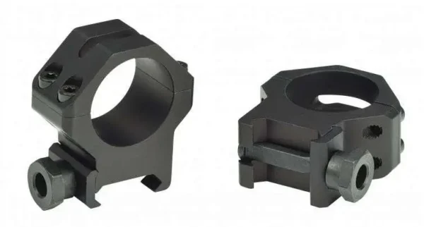 WEAVER PICATINNY FOUR HOLE RINGS 30MM HIGH MATTE ( 6 PER CASE ) — view 1