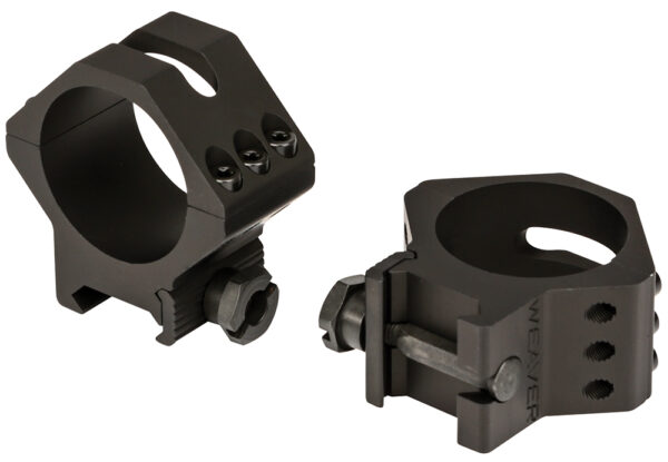 Weaver Mounts 99682 Six-Hole Picatinny Rings  Matte Black 34mm Low — view 1