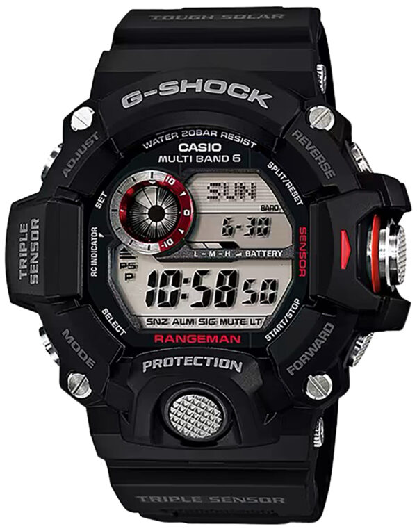 G-shock/vlc Distribution GW94001 G-Shock Tactical Rangeman Keep Time Black Size 145-215mm Features Digital Compass — view 1