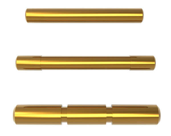 Cross Armory CRGPSGD 3 Pin Set  Compatible w/Glock Gen1-3 Gold Steel — view 1