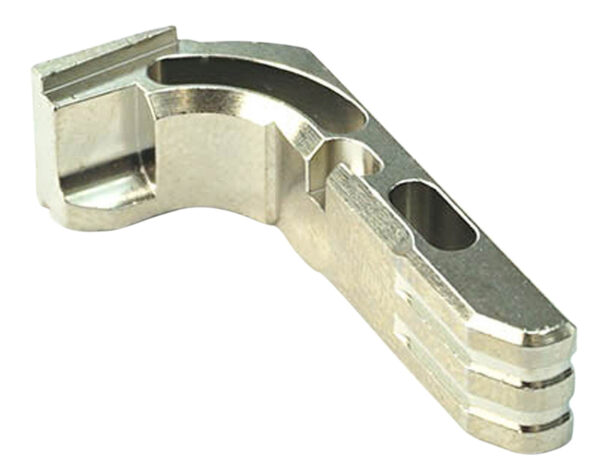 Cross Armory CRGMCSV Mag Catch  Extended Glock Gen1-3/P80 Silver Anodized Aluminum — view 1