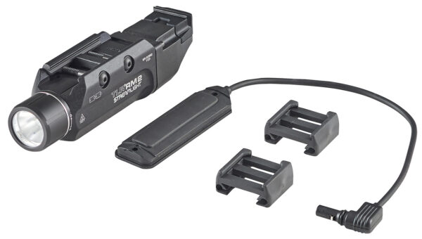 Streamlight 69450 TLR-2 RM Black Anodized Aluminum, 1,000 Lumens White LED Bulb, 297 Meters Beam, Picatinny Rail Mount — view 1