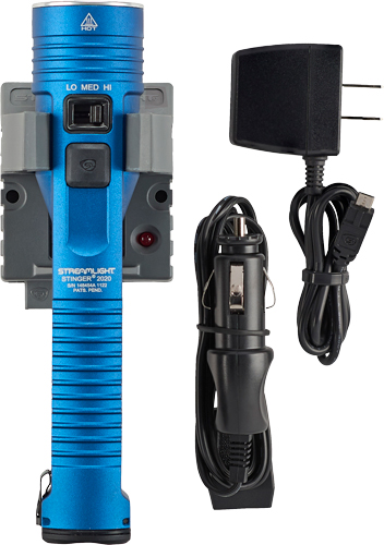 STREAMLIGHT STINGER 2020 LED - W/120V AC/12V DC CHARGER BLUE — view 1