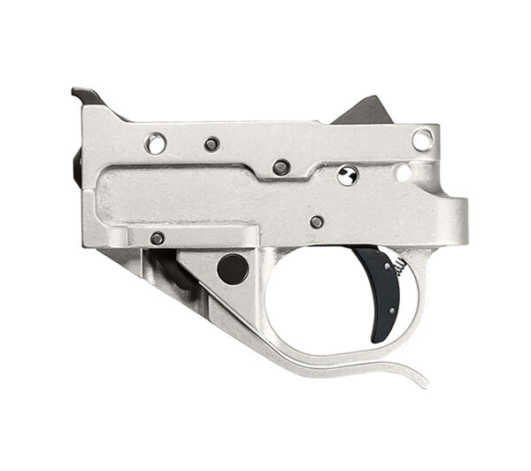 Timney Triggers 10221C16 Replacement Trigger  Single-Stage Curved Trigger with 2.75 lbs Draw Weight & Silver/Black Finish for Ruger 10/22 — view 1