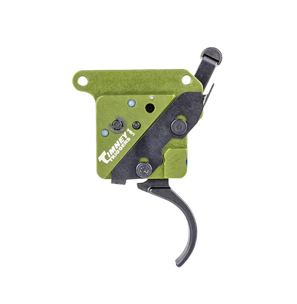 Timney Triggers 510V2 Elite Hunter  Curved Trigger with 3 lbs Draw Weight & Black/Green Finish for Remington 700 Right — view 1