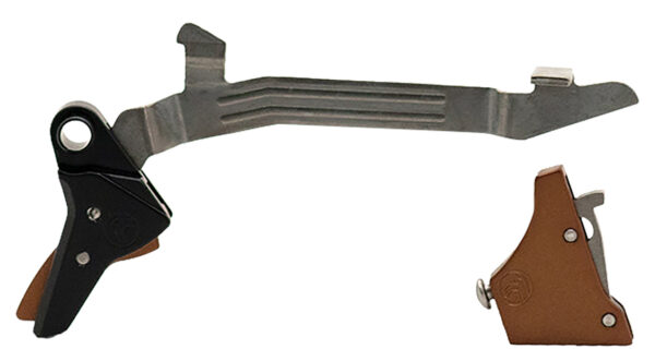 Timney Triggers ALPHAGLOCK34BRNZE Alpha Competition 9mm Luger/40 S&W, Bronze Straight Trigger Compatible w/Most Glock Gen3-4 — view 1