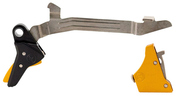 Timney Triggers ALPHAGLOCK34GOLD Alpha Competition 9mm Luger/40 S&W Gold Straight Trigger Compatible w/Most Glock Gen3-4 — view 1